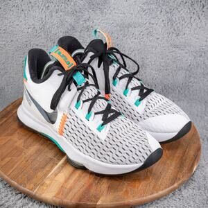Nike Lebron Witness V5 White Clear Jade Basketball Shoe CQ9380-100 Men's Sz 10.5